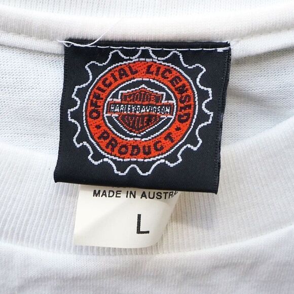 Harley-Davidson Vintage 1999 Morgan & Wacker Australia Short Sleeve Shirt Men's - Picture 3 of 9